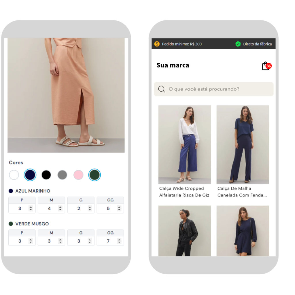 Catálogo digital zap moda para venda de moda em atacado B2B institucional